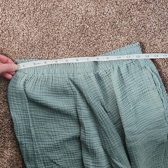 Shade & Shore Textured Olive Green Pants Size XS - Picture 9 of 9